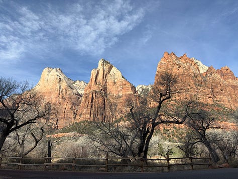 Zion National Park, Red rocks of Sedona