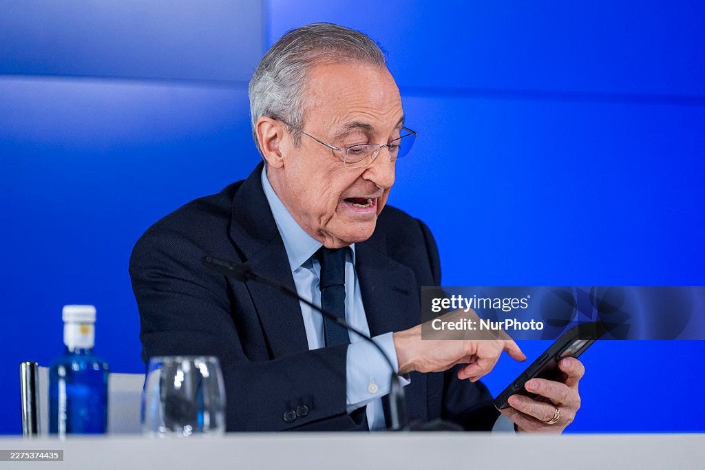 Florentino Perez Press Conference Florentino Perez Press Conference