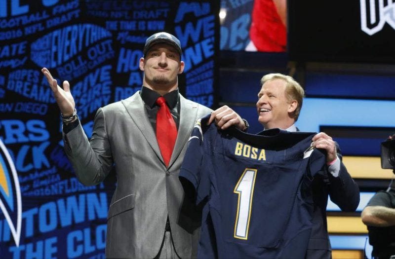 joey bosa nfl draft chargers pick 2016 joey bosa nfl draft chargers pick 2016