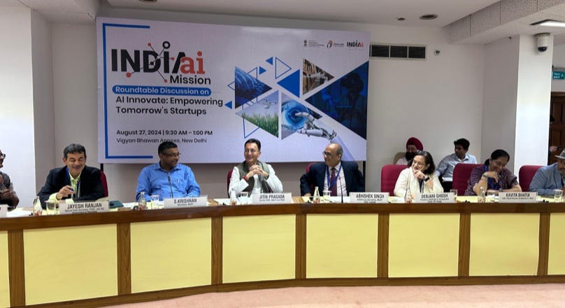 IndiaAI Mission organizes roundtable on AI's role in empowering startups