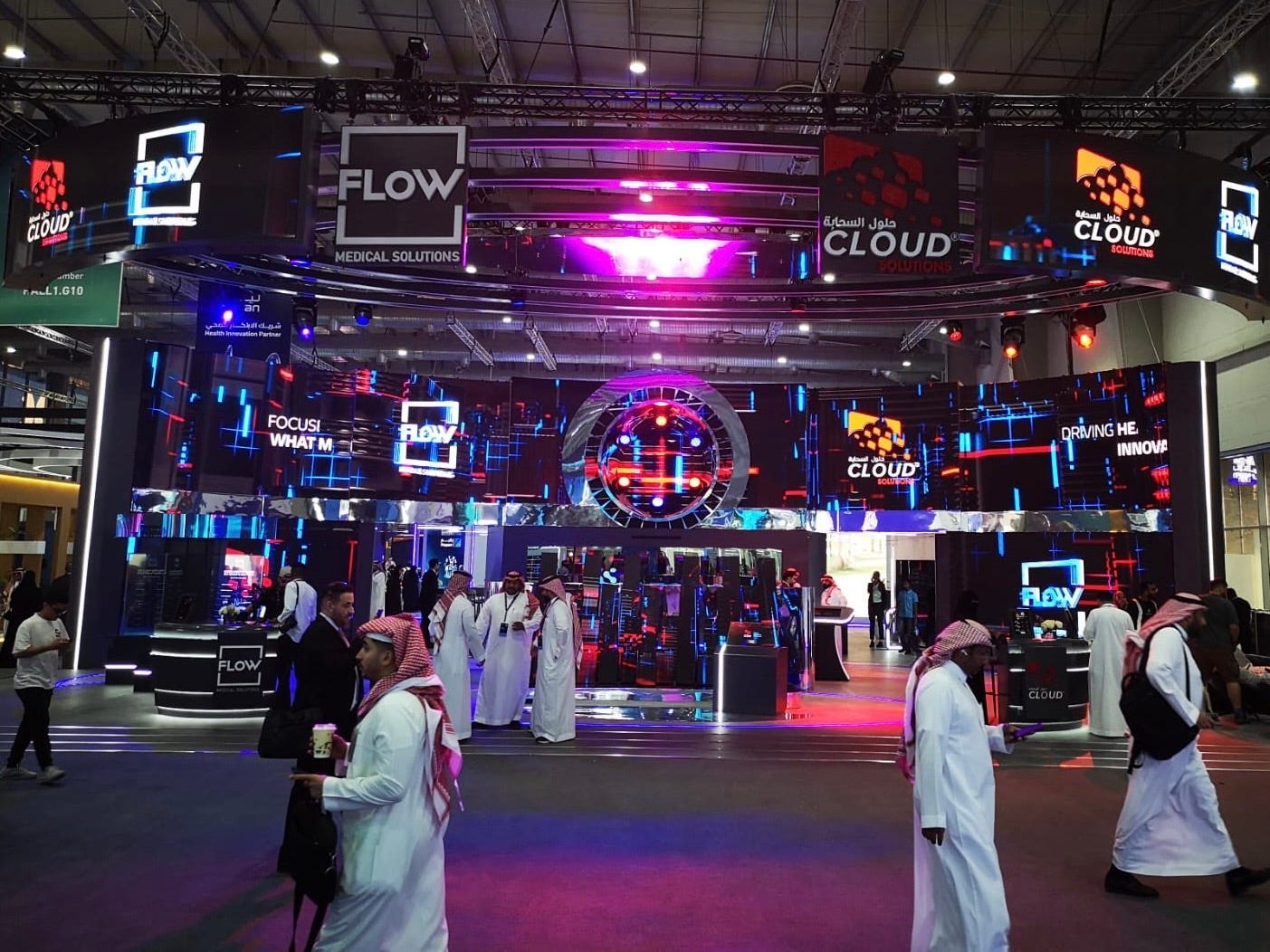 Global Health fairs FLOW booth