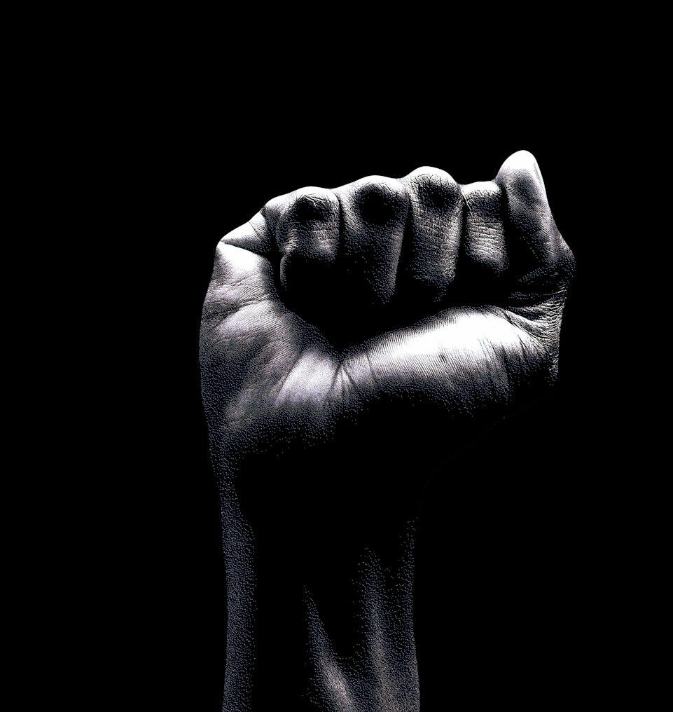Raised fist