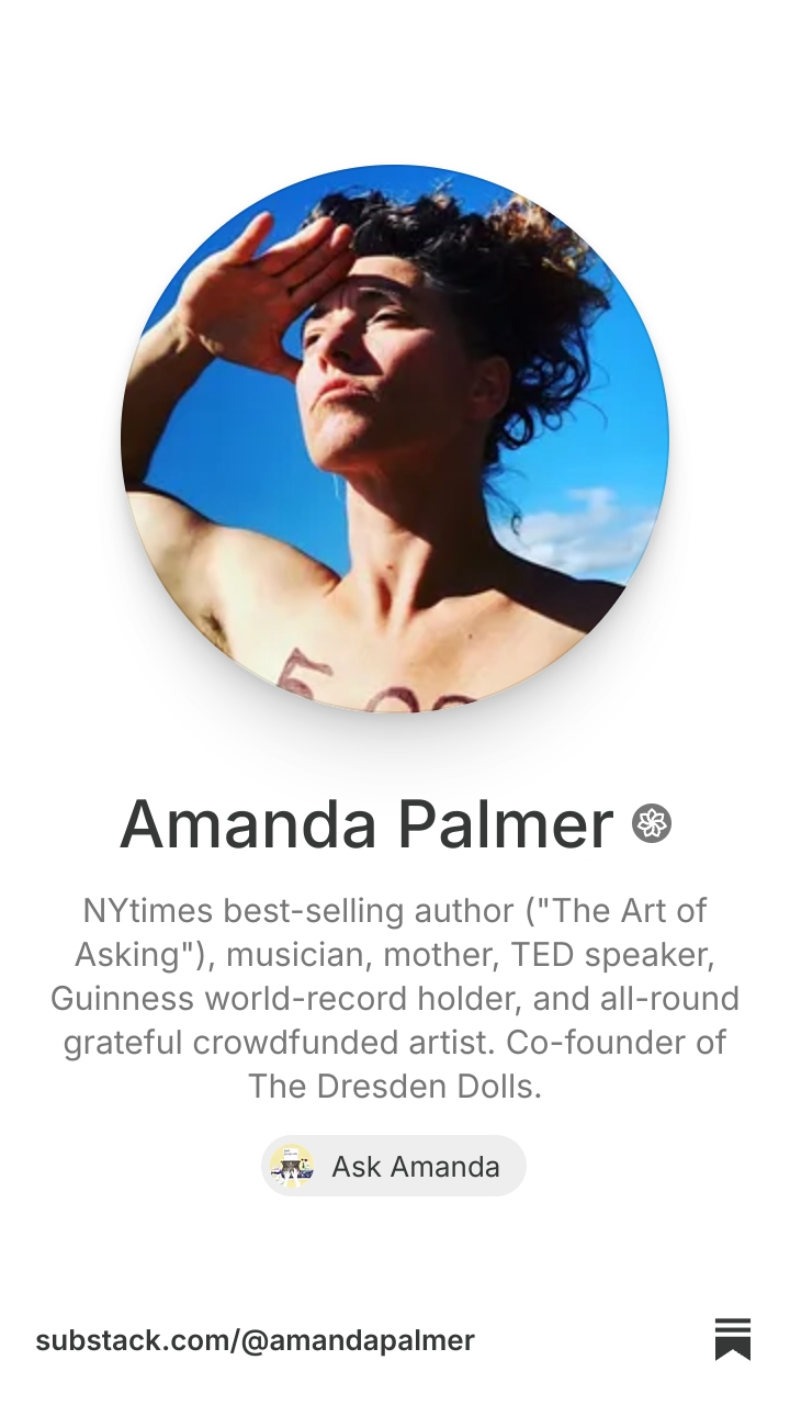 Amanda Palmer | Substack