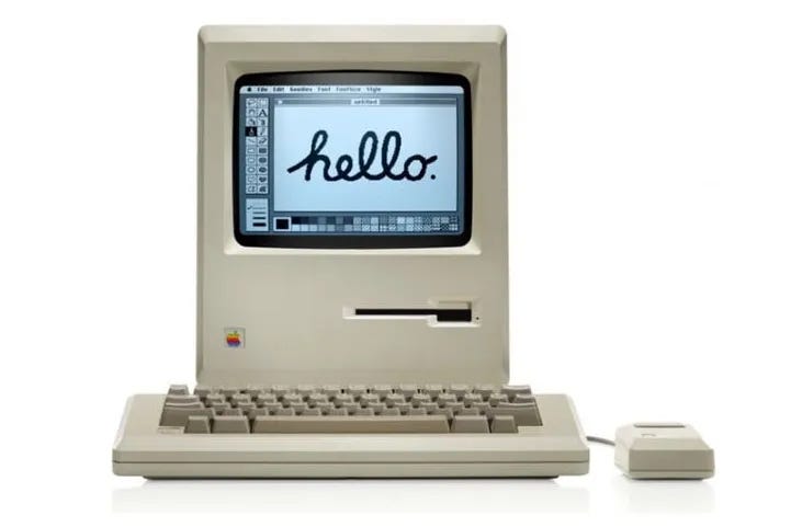 macintosh ＂hello.＂ desk sign by vogon | Download free STL model |  Printables.com