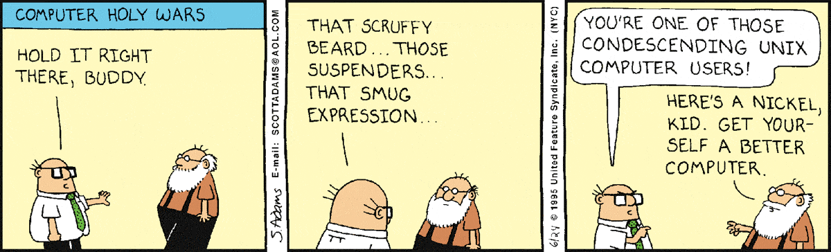Dilbert had it right back in 1995 : r/linuxmasterrace Dilbert had it right back in 1995 : r/linuxmasterrace