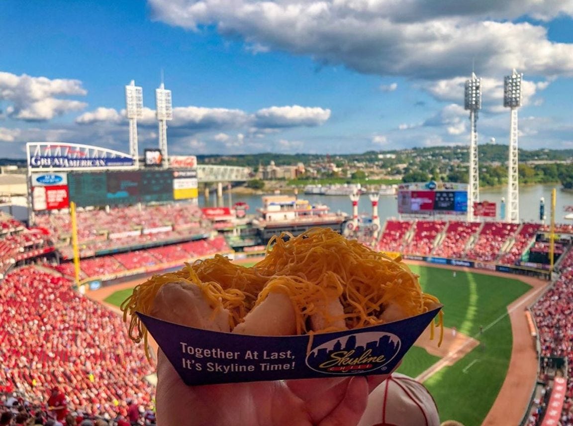 Skyline Chili on Twitter: "Who else missed this view? 😍 Let's go, @reds!  #RedsOpeningDay #Reds ​ 📷: Instagram user rachel_suding  https://t.co/Jp5NdPn2jA" / Twitter