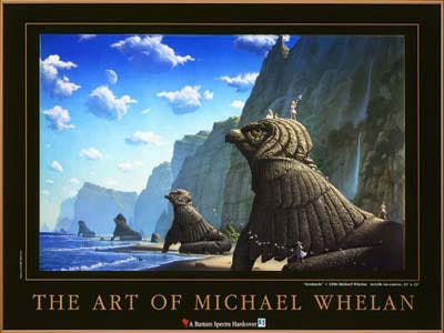 Promotional poster of SENTINELS with the caption "THE ART OF MICHAEL WHELAN" printed by Bantam to advertise the book. Promotional poster of SENTINELS with the caption "THE ART OF MICHAEL WHELAN" printed by Bantam to advertise the book.