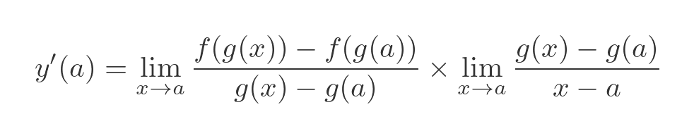 Proof of chain rule
