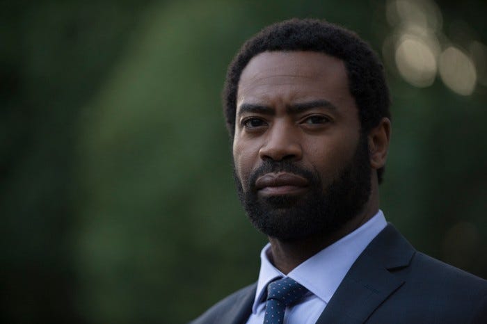 Nicholas Pinnock looking like a snack