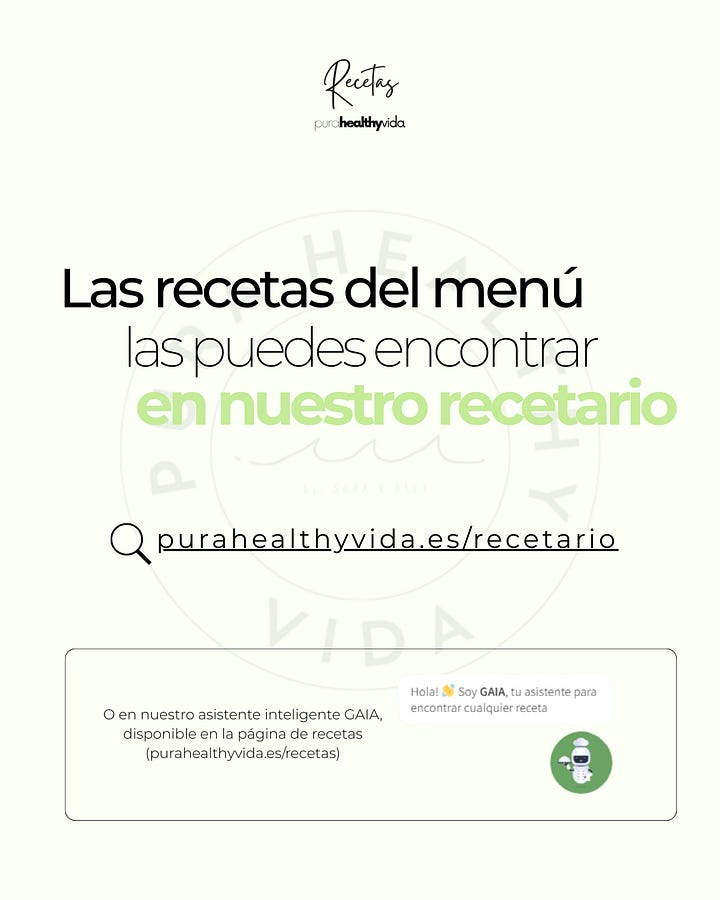 Menu semanal saludable