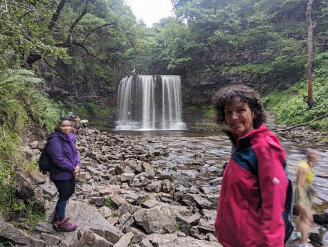 guided walk waterfalls brecon wales