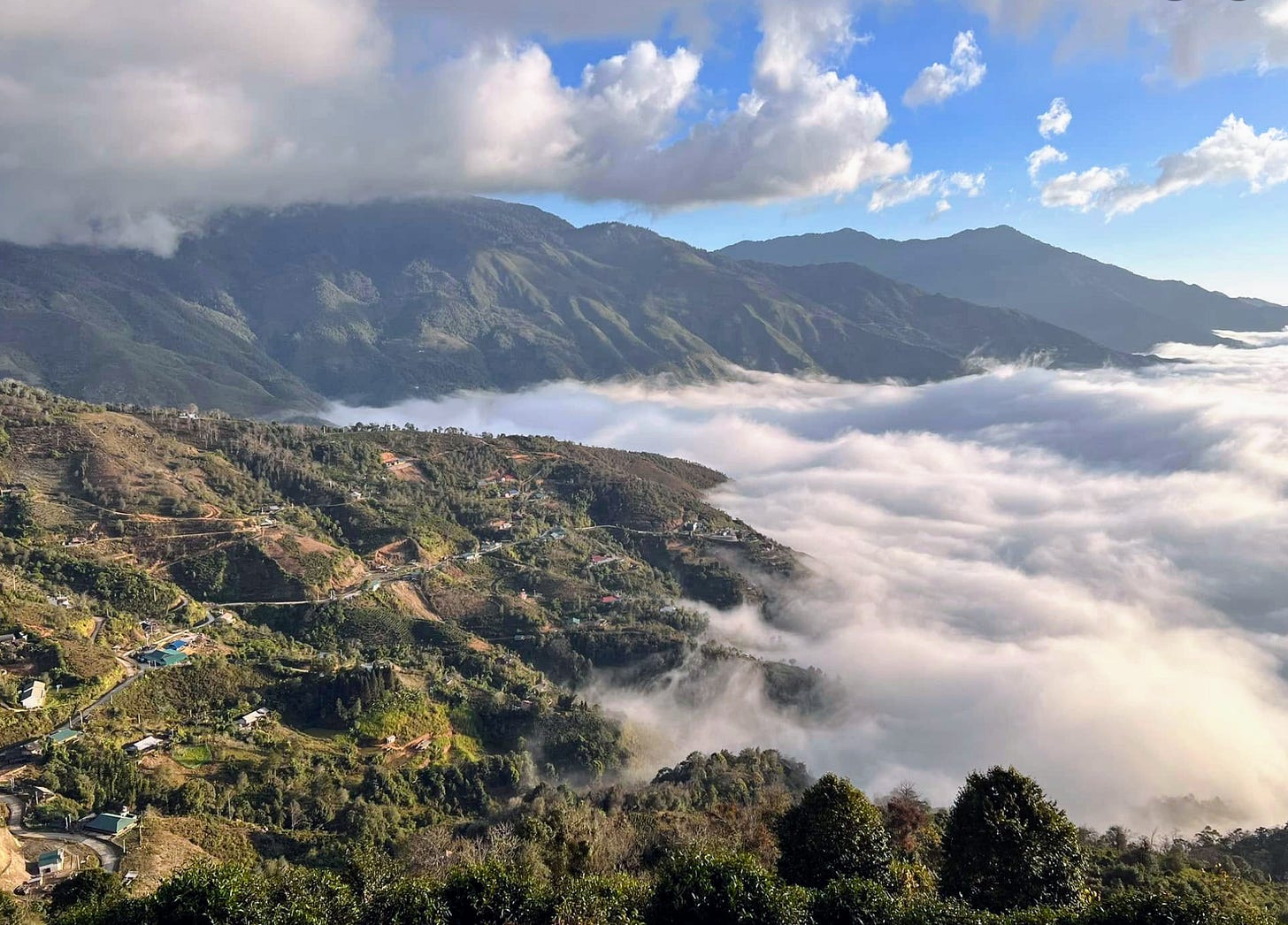 ID: View of cloudy mountain ID: View of cloudy mountain