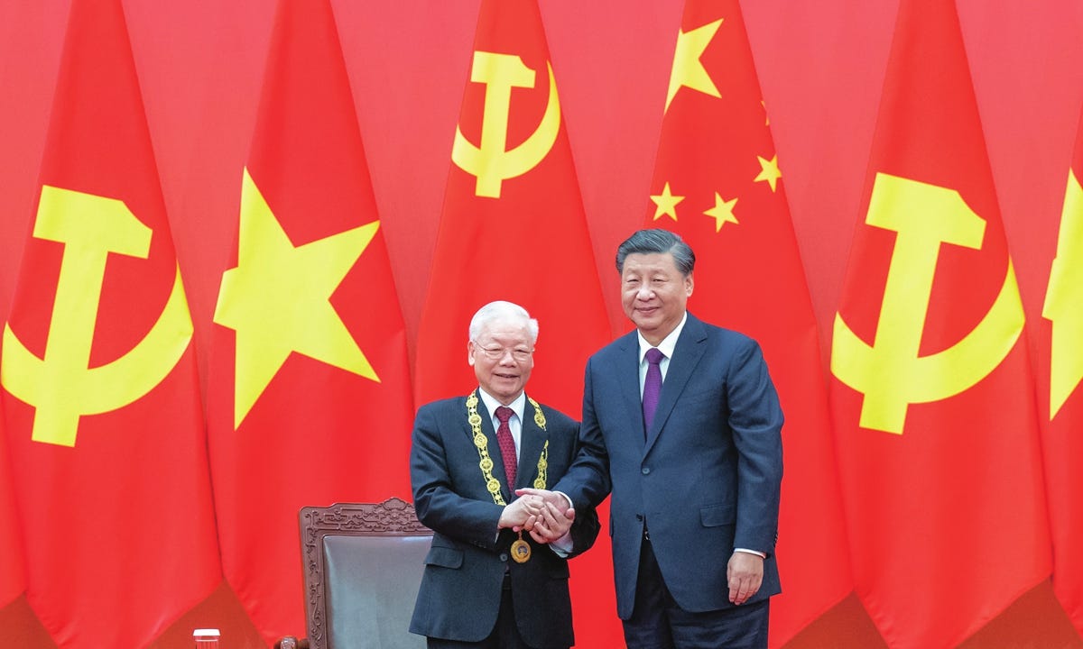 China, Vietnam strive to advance ties to a new level; 'mutual political  trust withstands outside power sowing discord' - Global Times