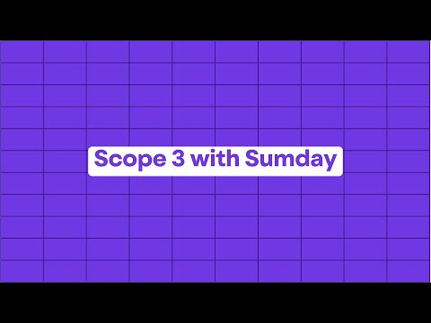Scope 3 with Sumday Scope 3 with Sumday