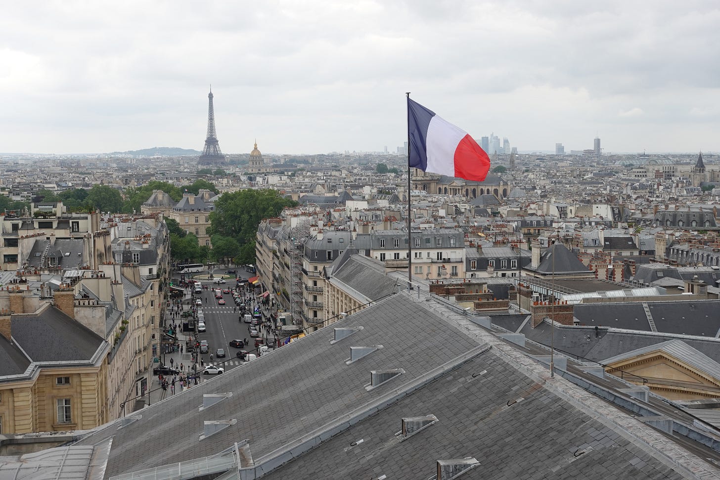 Eiffel Tower view from the Pantheon