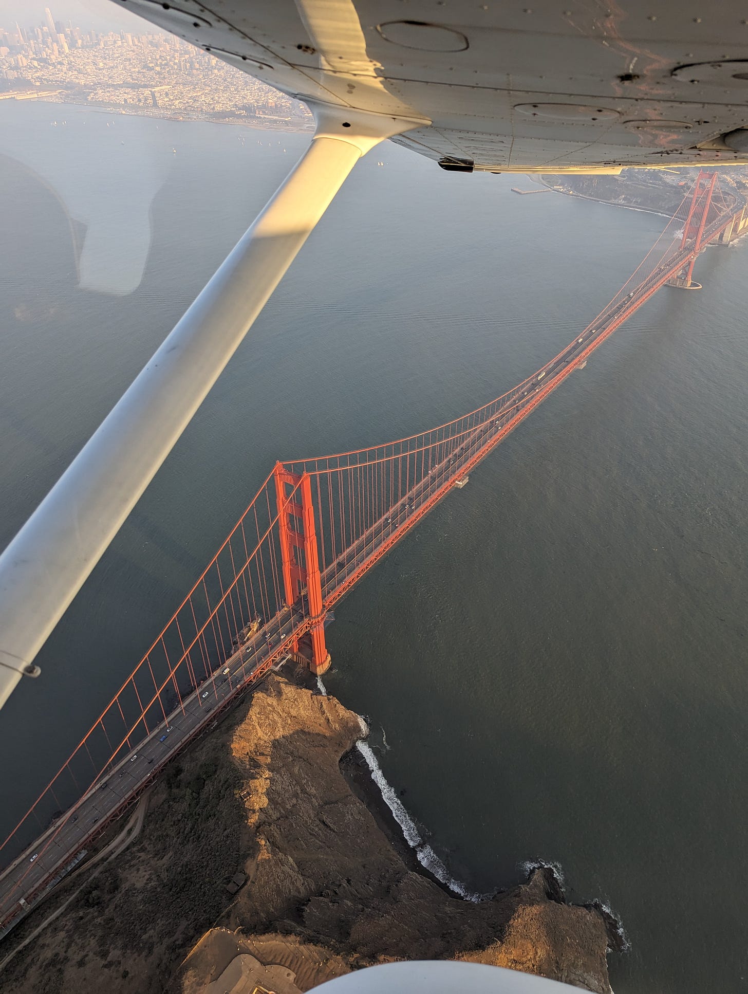 from a recent flight over San Francisco in August of 2023 from a recent flight over San Francisco in August of 2023