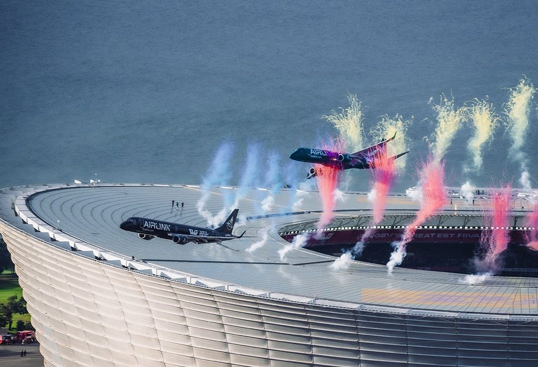 Airlink withdraws plan for another flypast as South African authority probes Cape Town stunt - FlightGlobal Airlink withdraws plan for another flypast as South African authority probes Cape Town stunt - FlightGlobal