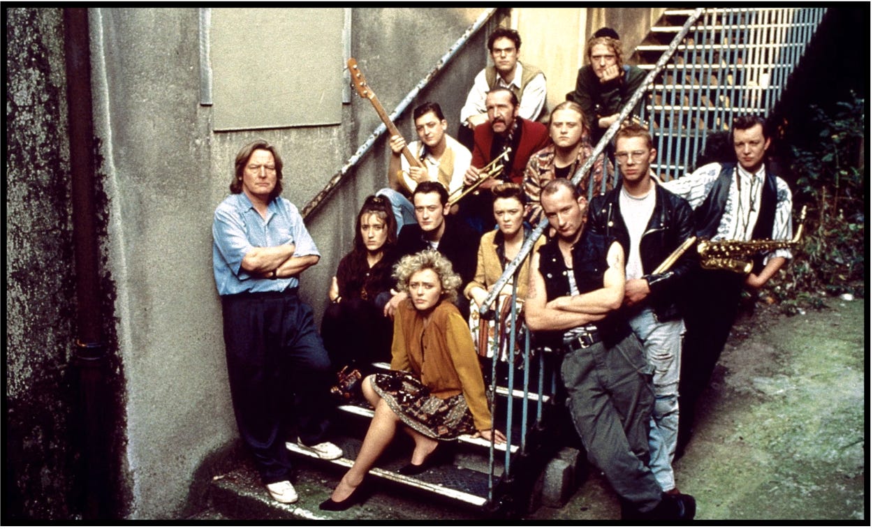 Director Alan Parker and the Cast from the movie, "The Commitments."