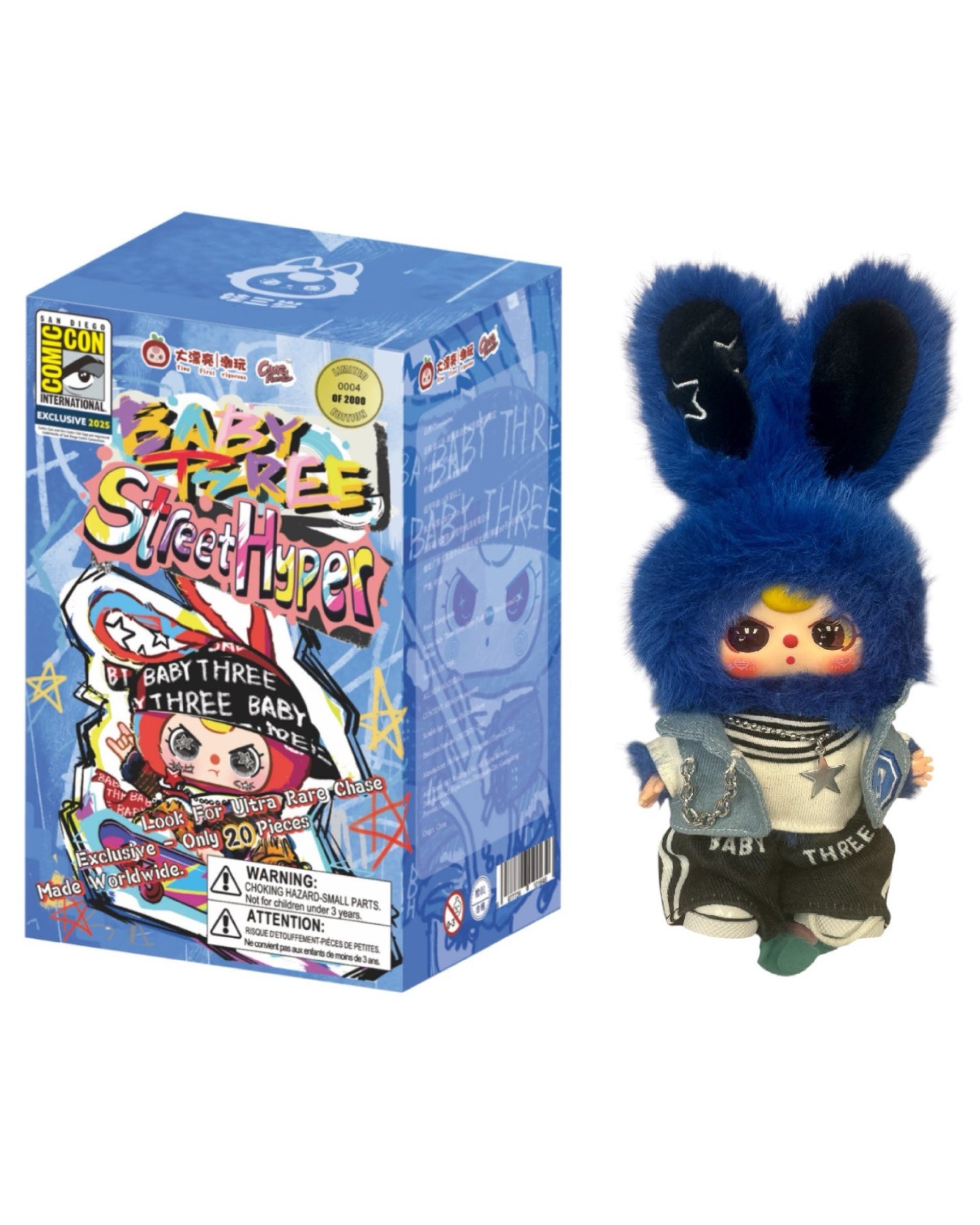 Baby Three “Street Hyper” Punk Debut at SDCC 2025 – Limited 2K Boxes