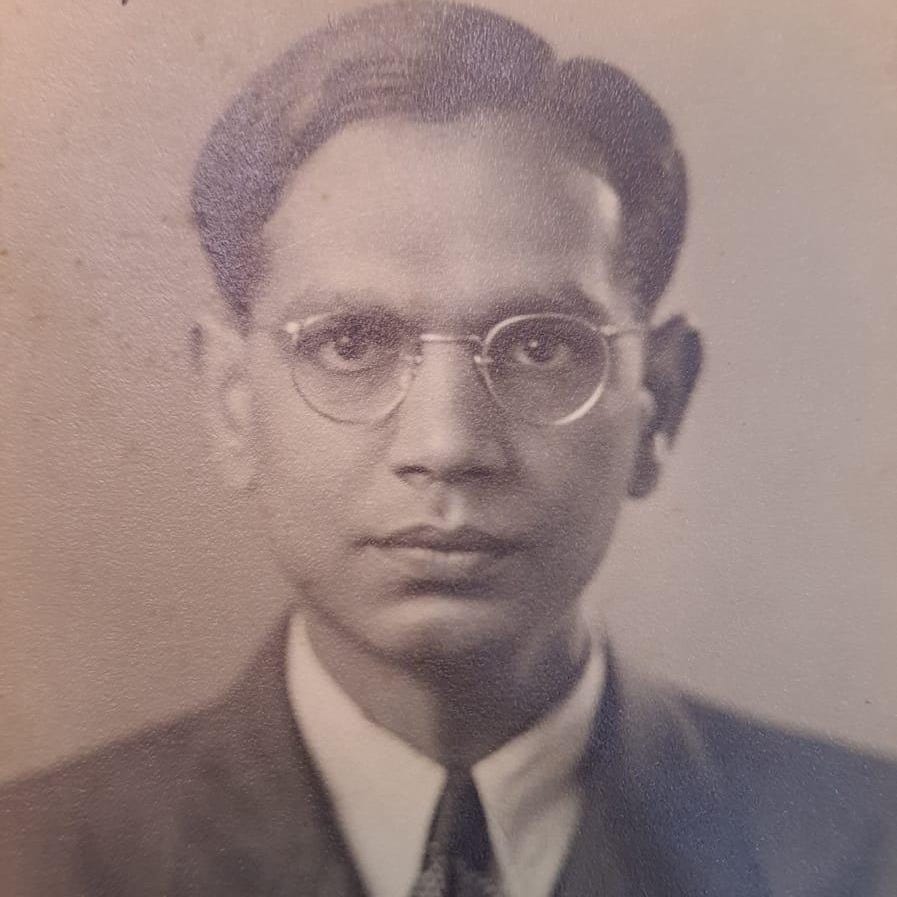 Passport photo of a young Gopal D. Arora, my father Passport photo of a young Gopal D. Arora, my father