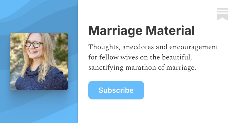 Marriage Material | Morgan English | Substack