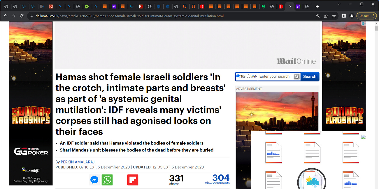 Hamas invasion of Israel was BATACLAN France terror attack 2.0 yet worst! Recall Bataclan islamic terrorists stabbed women in vaginas, cut out their eyes, disemboweled them alive, cut men balls off 