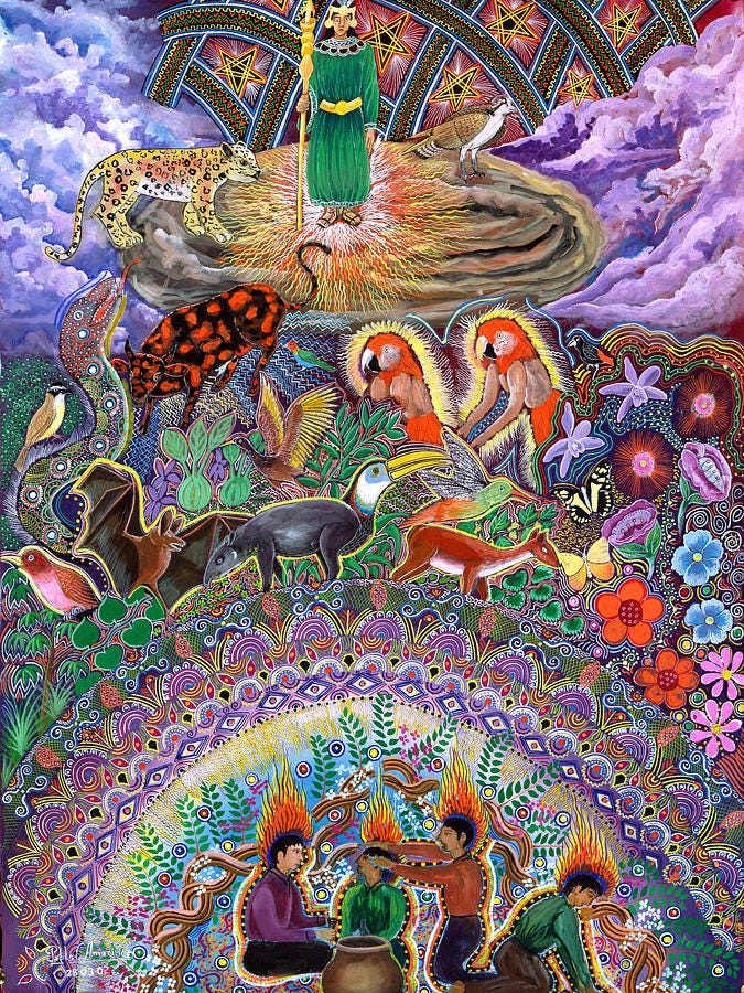 Encanto Rumi Painting by Pablo Amaringo | Fine Art America