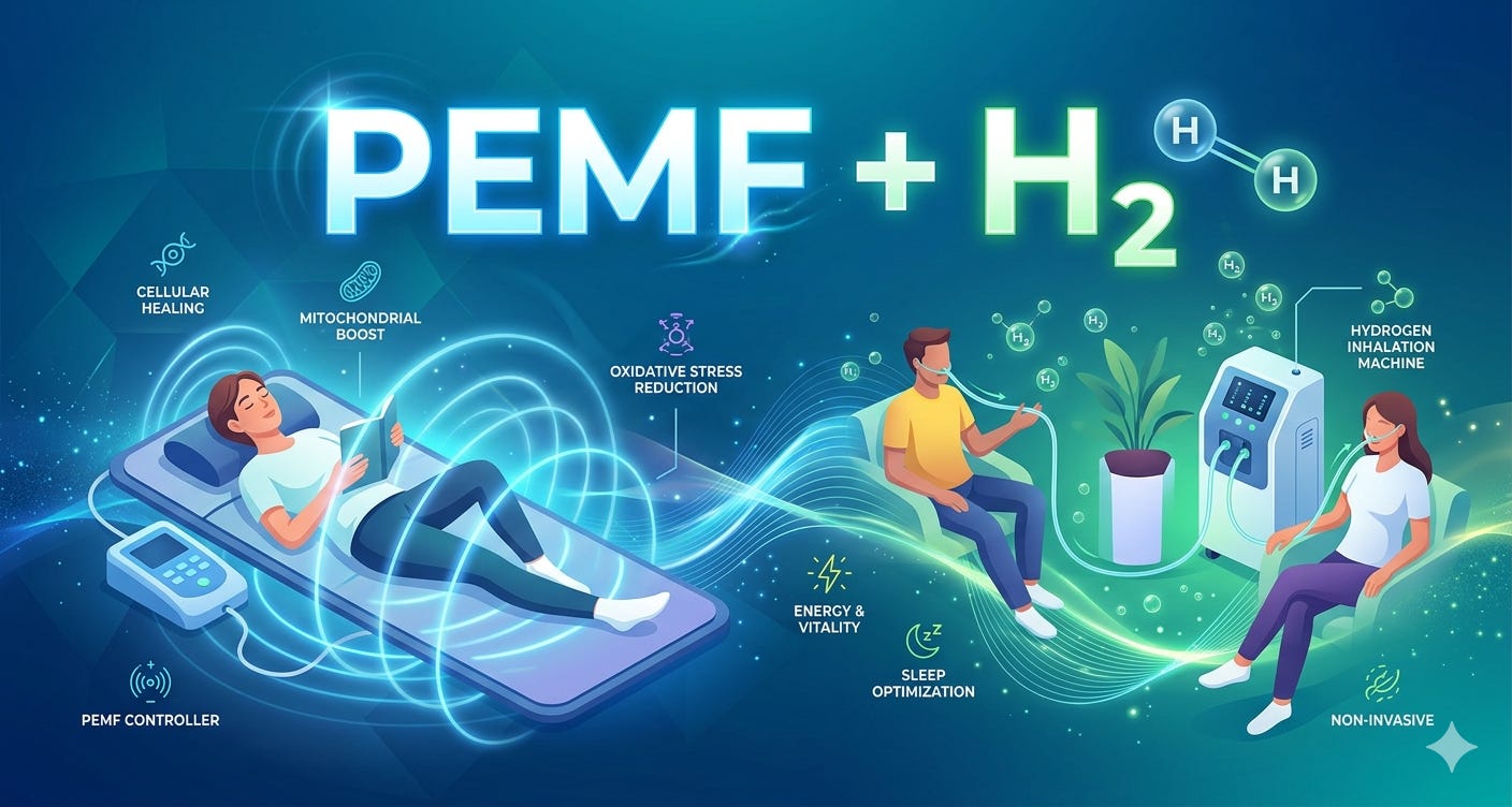 Combine PEMF & H2 to Enhance Vitality; Research on back pain, acupuncture, brain health and more Combine PEMF & H2 to Enhance Vitality; Research on back pain, acupuncture, brain health and more