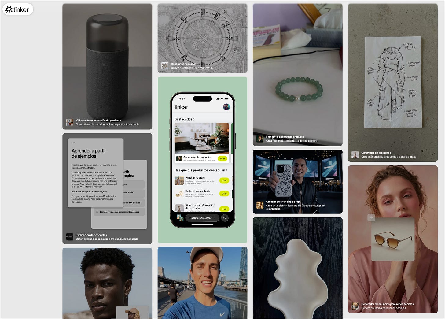 Imagen de las opciones de Tinker by Shopify Imagen de las opciones de Tinker by Shopify