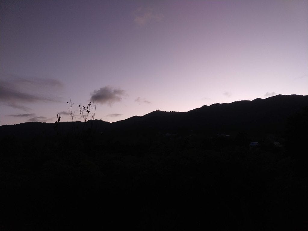 Harray Track dawn sky Harray Track dawn sky