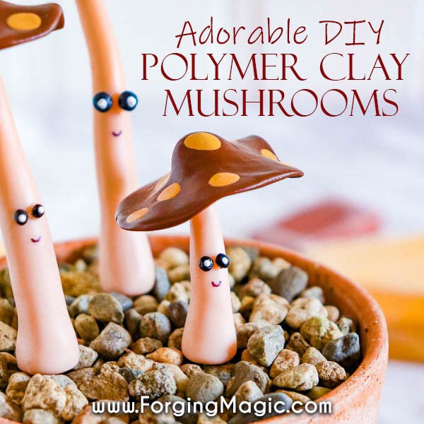 Polymer Clay Mushrooms