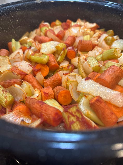 A photographic journey of the making of Kwanzaa Gumbo, from the beginning to the final bowl.