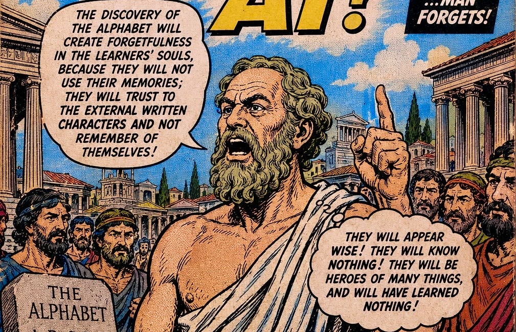 The AI Panic Plato Refuted Twenty-Four Centuries Ago