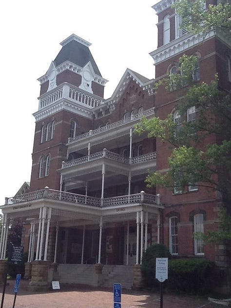 Large red brick, Victorian building
