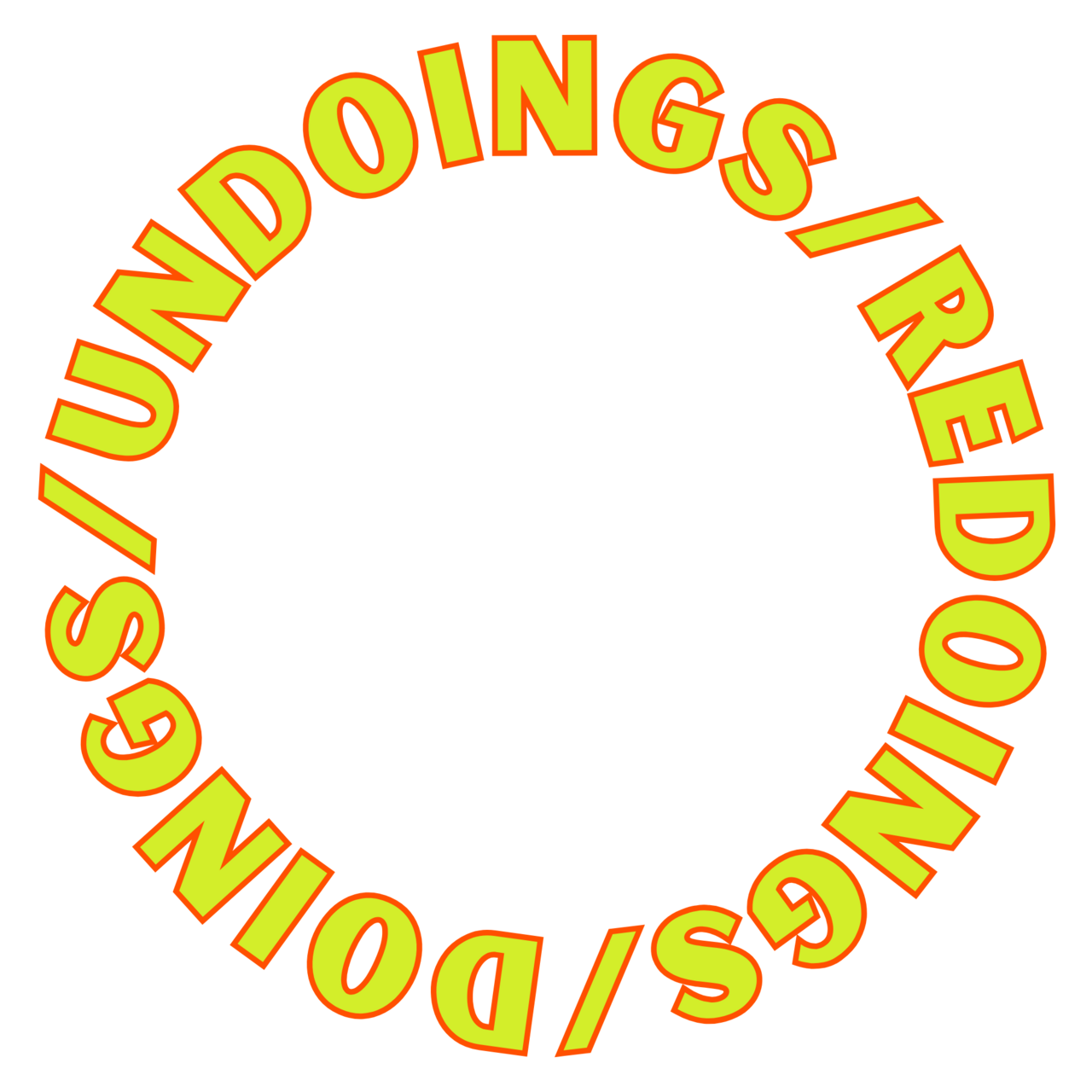 doings/undoings/redoings