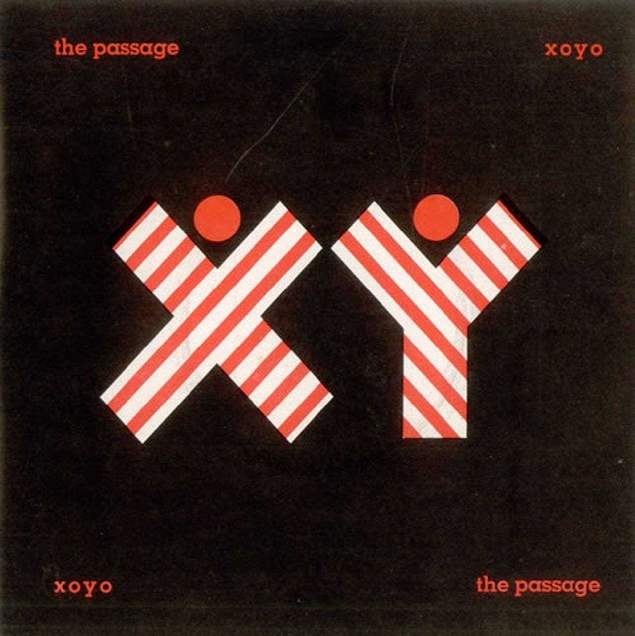 The sleeve for the XOYO single. Black and red, like things were in those days.