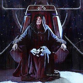 Emperor Palpatine Throne Room - Star Wars Greeting Card by Joseph Oland