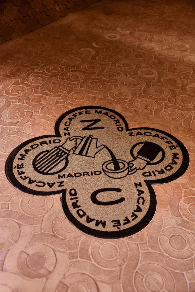 Inside the new Zacaffè in Madrid. Inside the new Zacaffè in Madrid.