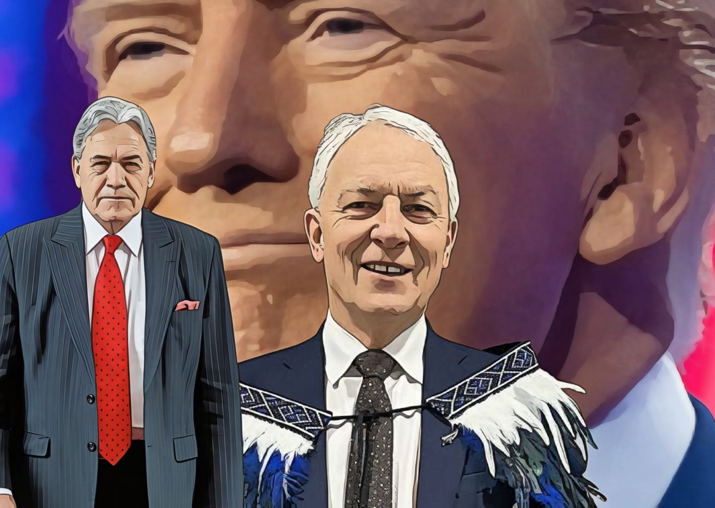 Goff, Peters, and Trump. Goff, Peters, and Trump.