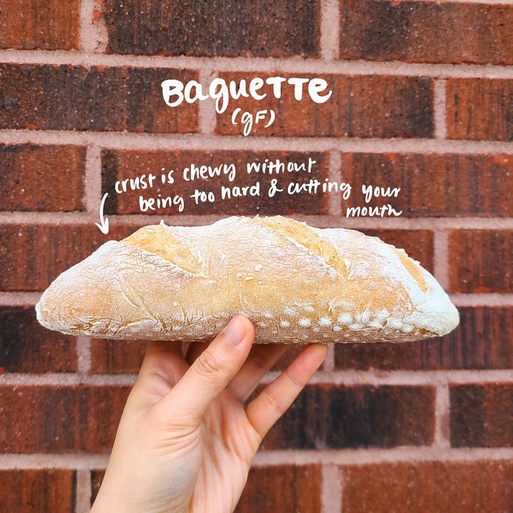 The Accidental Baker gluten free baguette