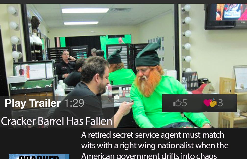 Possibly Satirical Movie Review of Gerard Butler in "Cracker Barrel Has Fallen"