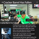 Possibly Satirical Movie Review of Gerard Butler in "Cracker Barrel Has Fallen"