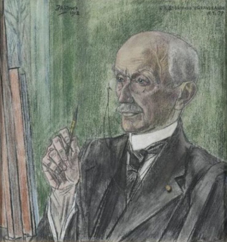 portret van Storm van 's Gravesande door Jan Toorop
