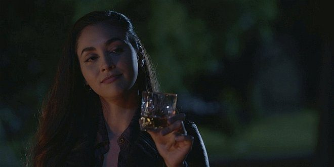 Walker Micki holding up shot glass to Cordell 1.15. Walker Micki holding up shot glass to Cordell 1.15.