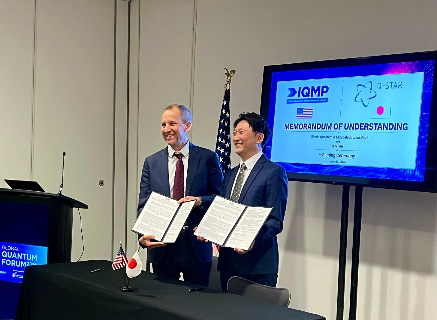 Illinois Quantum and Microelectronics Park and Quantum Strategic Industry Alliance for Revolution sign partnership to promote collaboration between quantum sectors in Illinois and Japan