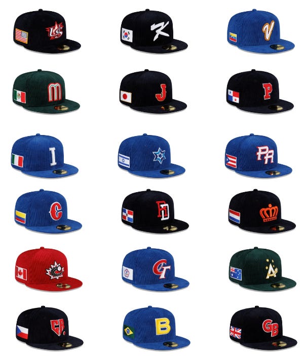 18 caps for the World Baseball Classic 18 caps for the World Baseball Classic