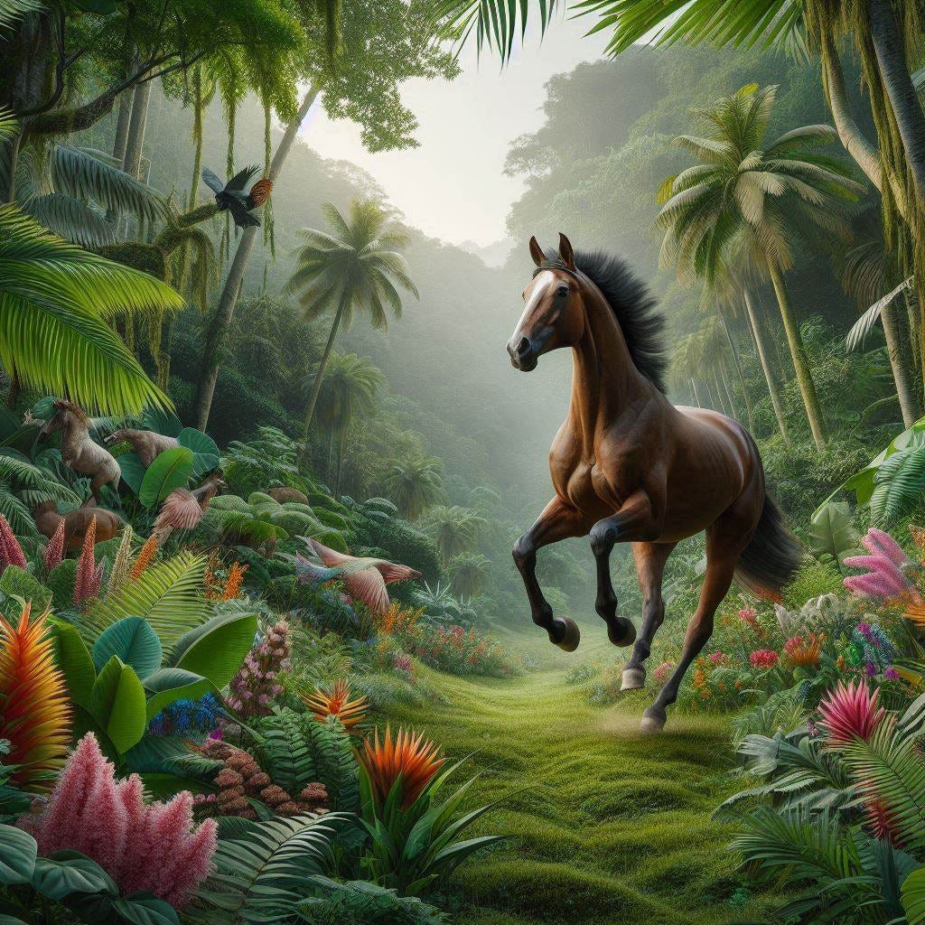 secretariat in the style of rousseau