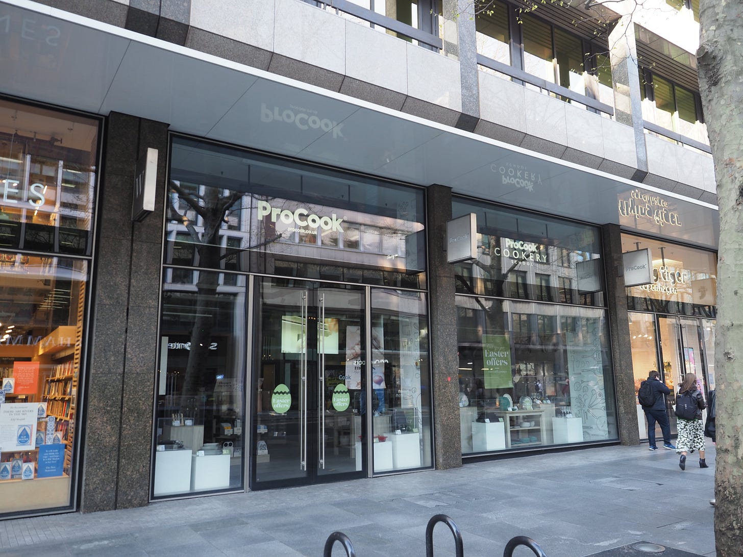 View from street of shopfront.
