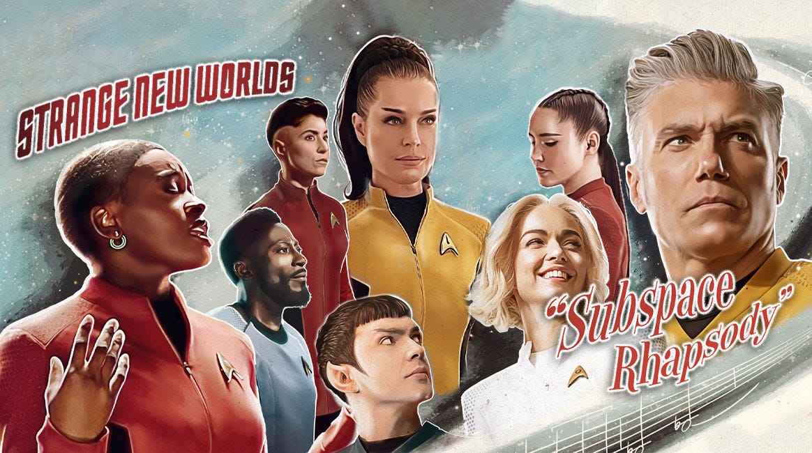 STAR TREK: STRANGE NEW WORLD Review — "Subspace Rhapsody" • TrekCore.com STAR TREK: STRANGE NEW WORLD Review — "Subspace Rhapsody" • TrekCore.com