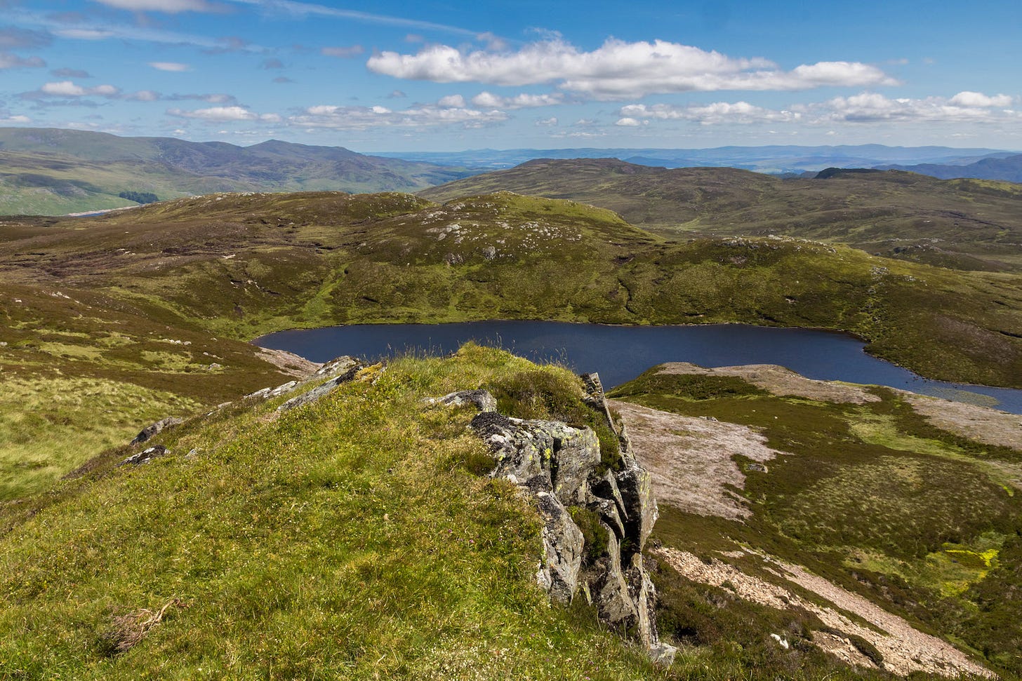 View southeast from Creag Ruadh over the proposed Wind Farm site © Felicity Martin View southeast from Creag Ruadh over the proposed Wind Farm site © Felicity Martin